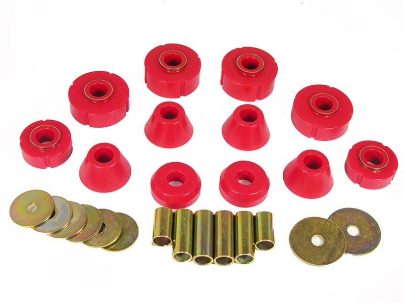 Prothane (7-101) 67-72 Chevy C10 Body Mount Kit - Red